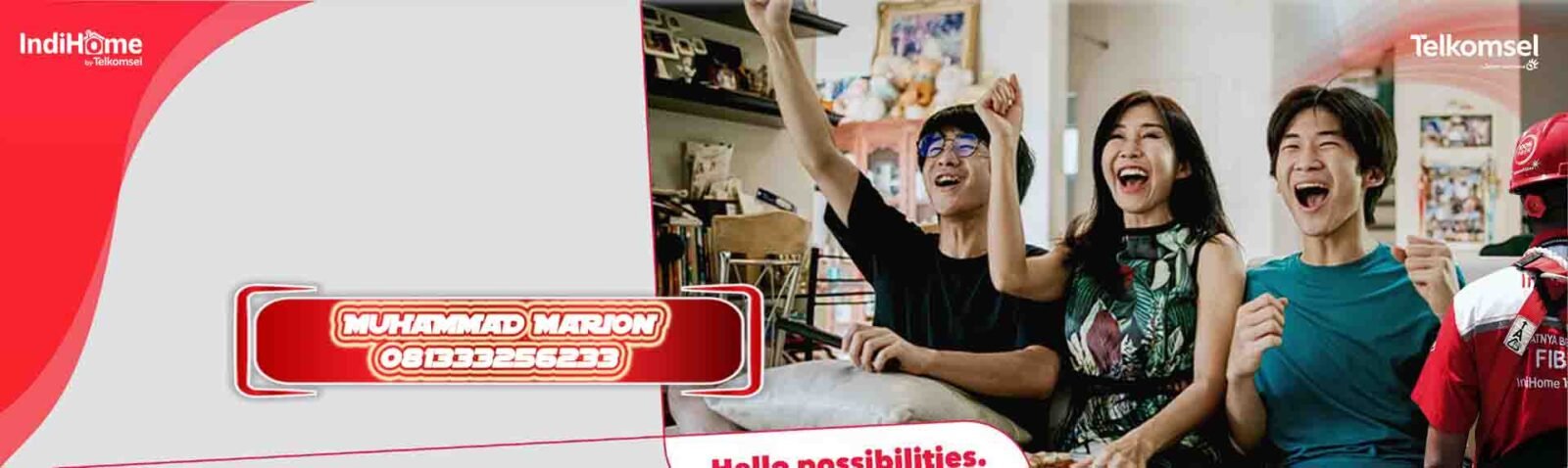 Sales IndiHome By Telkomsel: 081333256233